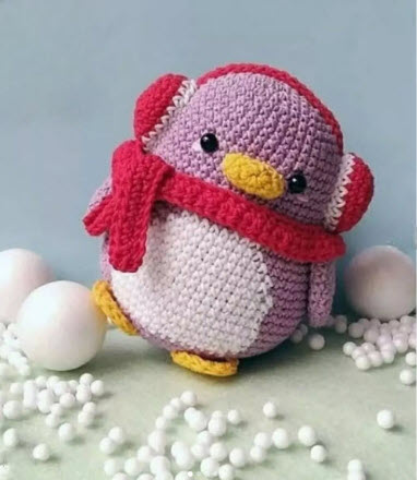 Classy Crochet Penguin Amigurumi Pattern Free with Cozy Winter Scarf
