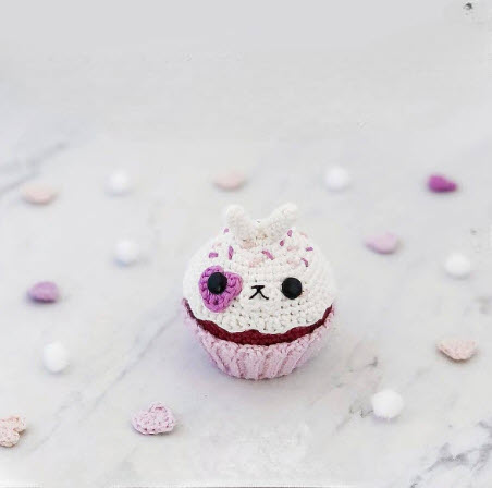 Fabulous Crochet Bunny Cupcake Amigurumi Pattern for Easter Baskets