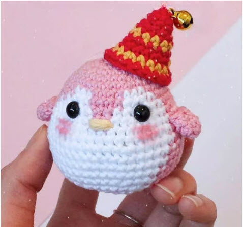 Crochet Elf Hat Owl Christmas Amigurumi Pattern