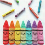 Crochet Rainbow Crayons Amigurumi Pattern for Kids Room Decor