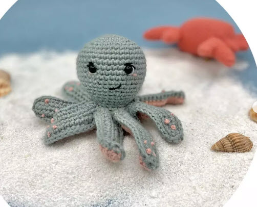 Crochet Octopus Amigurumi Pattern for Ocean Nursery