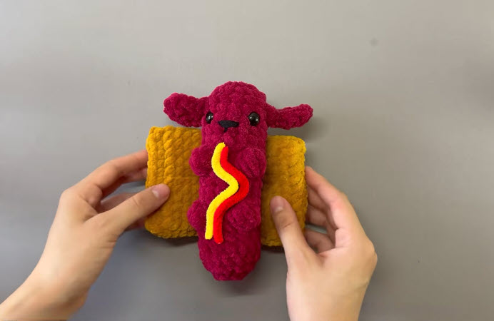 Crochet Sausage Dog Amigurumi Easy Pattern