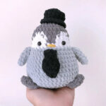 Crochet Top Hat Penguin Amigurumi Pattern Toy