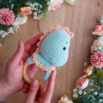 Crochet Baby Dinosaur Rattle Amigurumi Pattern for Little Hands