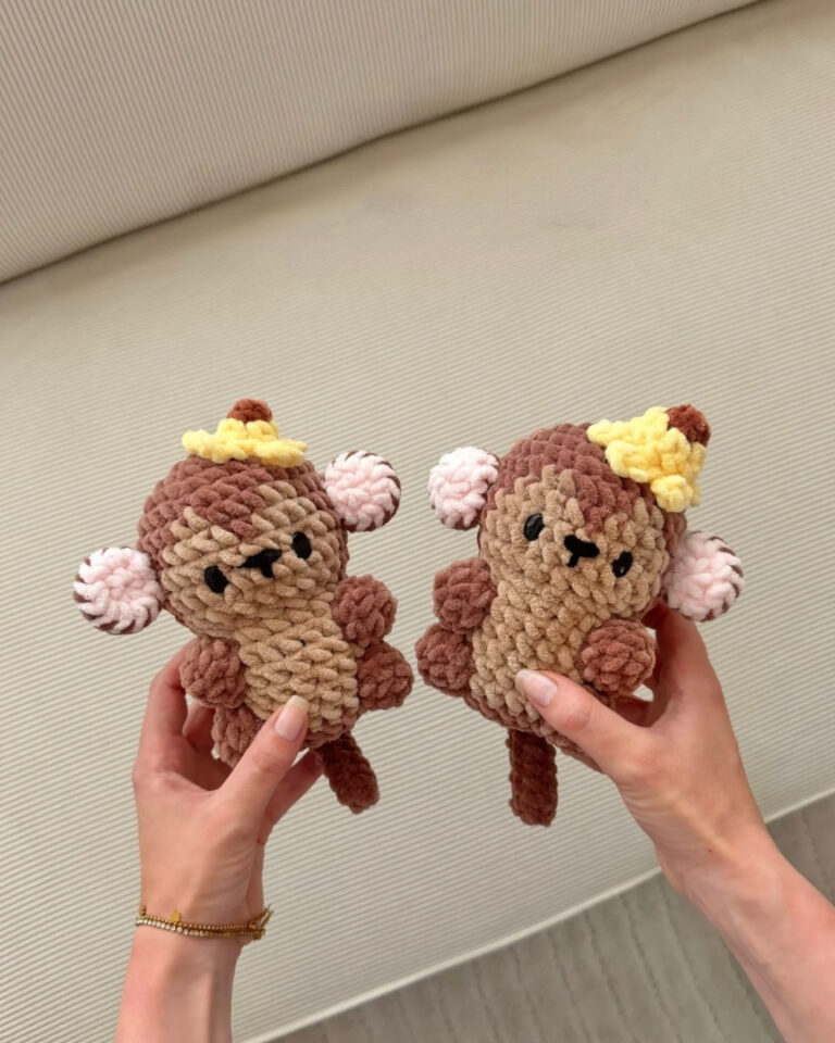 Adorable Crochet Monkey Amigurumi | Handmade Plush Toy
