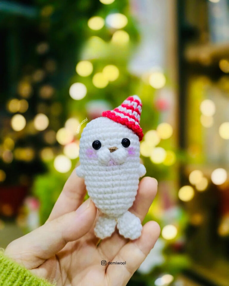 Christmas Crochet Seal Amigurumi Pattern Free Holiday Plush