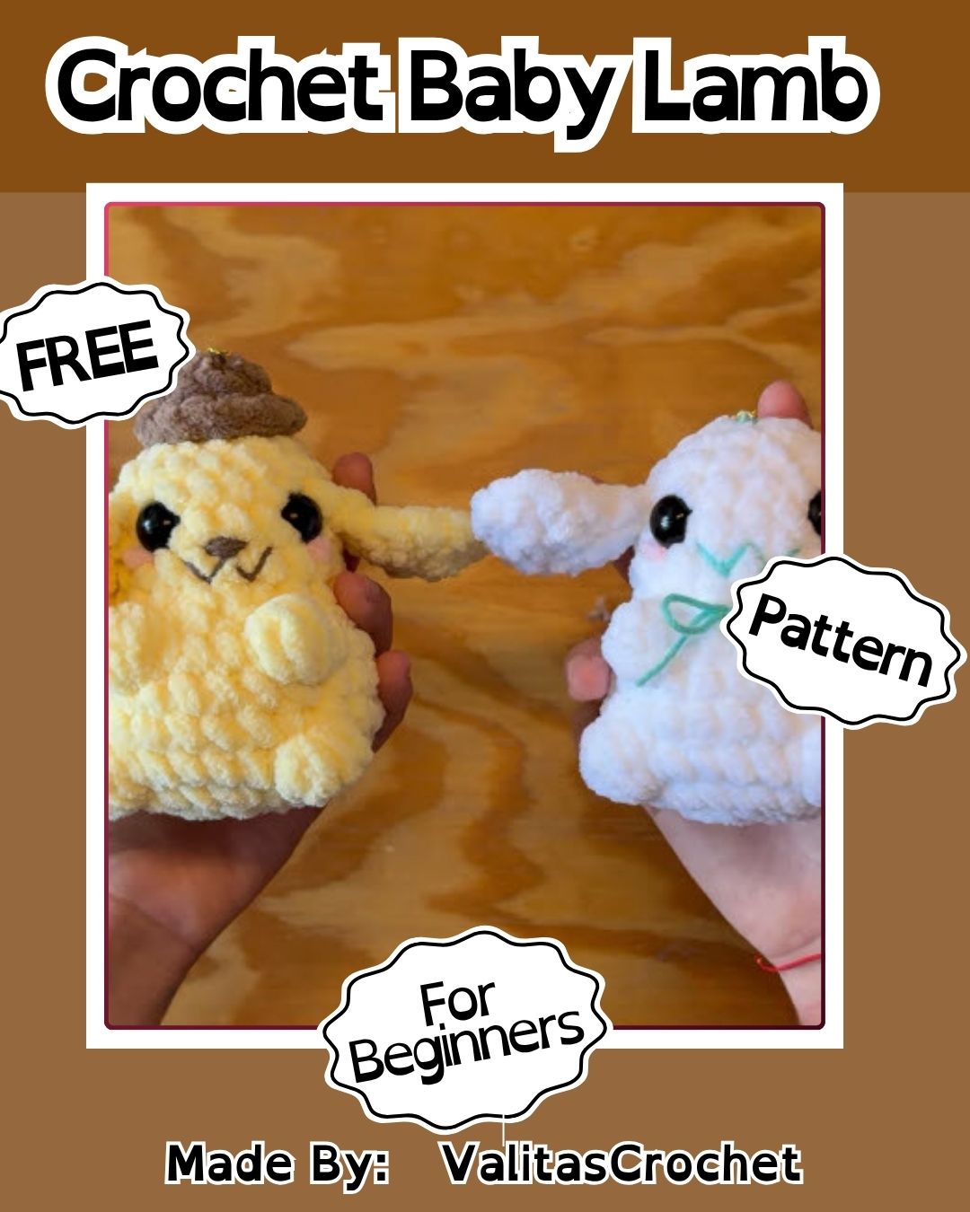 Crochet Baby Lamb Amigurumi Pattern Toy
