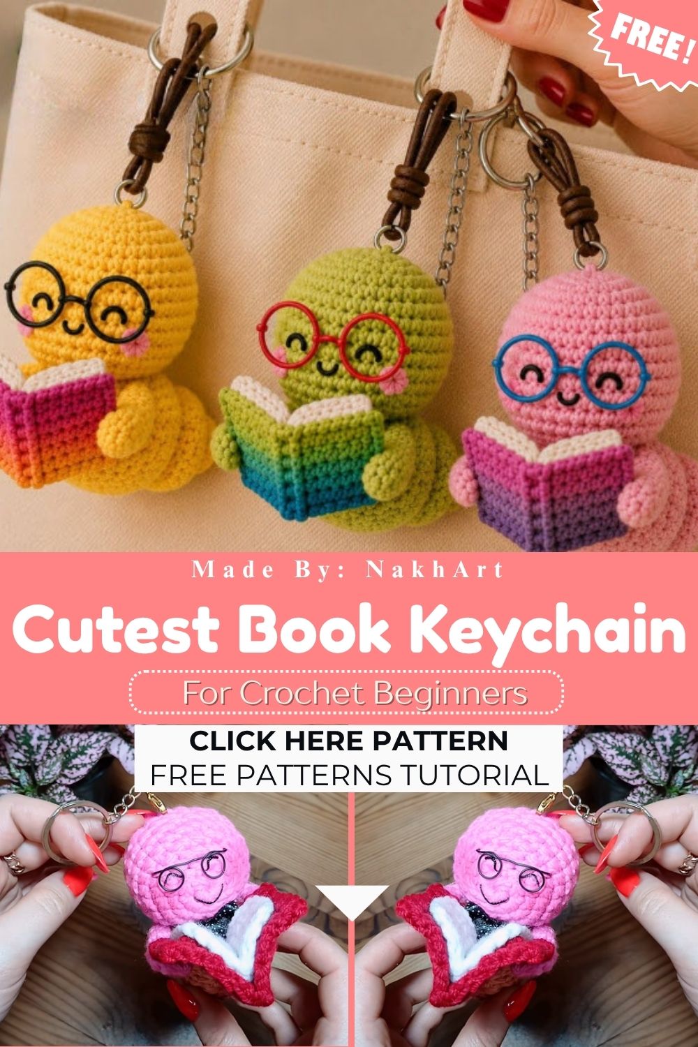 Crochet Cutest Book Keychain Pattern for Great Results