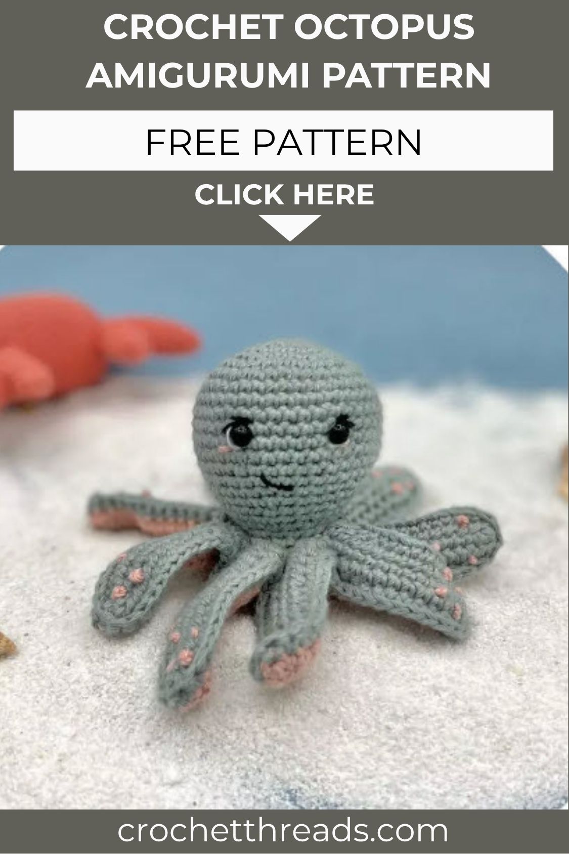 Crochet Octopus Amigurumi Pattern for Ocean Nursery
