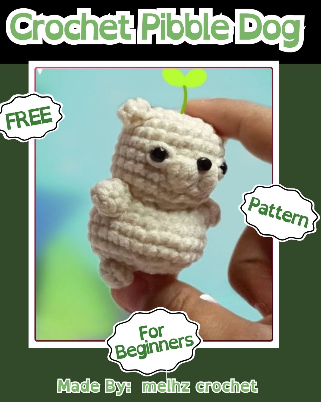 Crochet Pibble Dog Amigurumi Pattern for Fabulous Looks