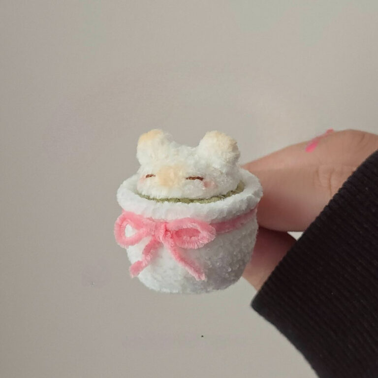 Cute Crochet Matcha Bear Amigurumi Pattern