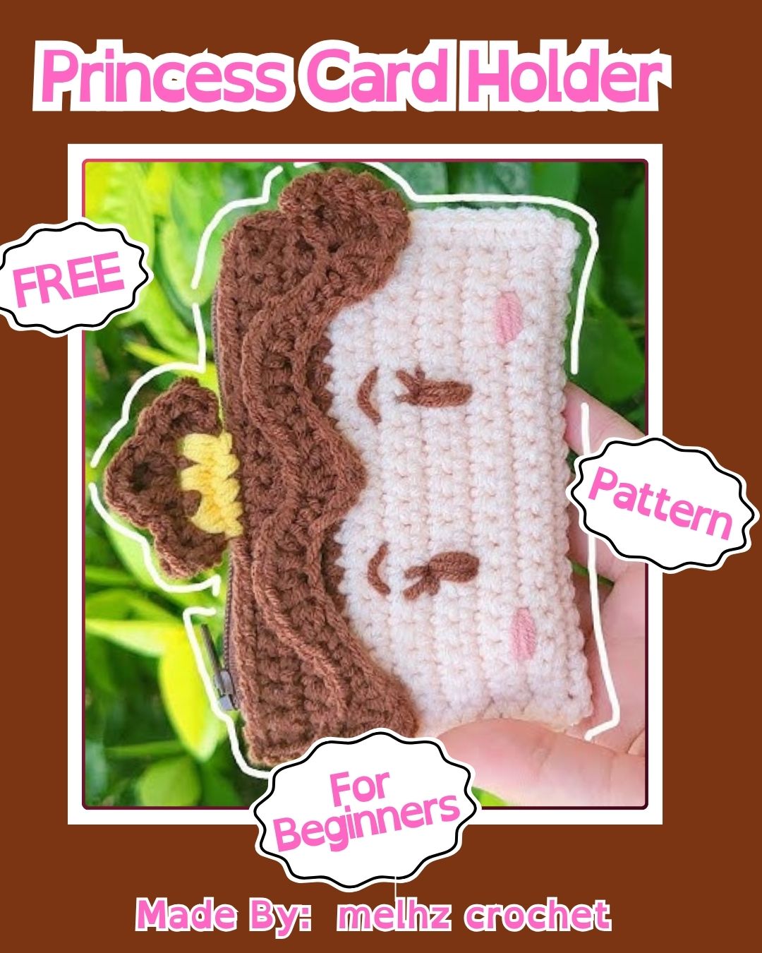 Easy Crochet Princess Card Holder Pattern for Beginners