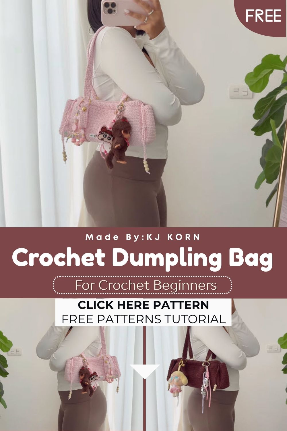 Fabulous Crochet Dumpling Bag Cute Pattern