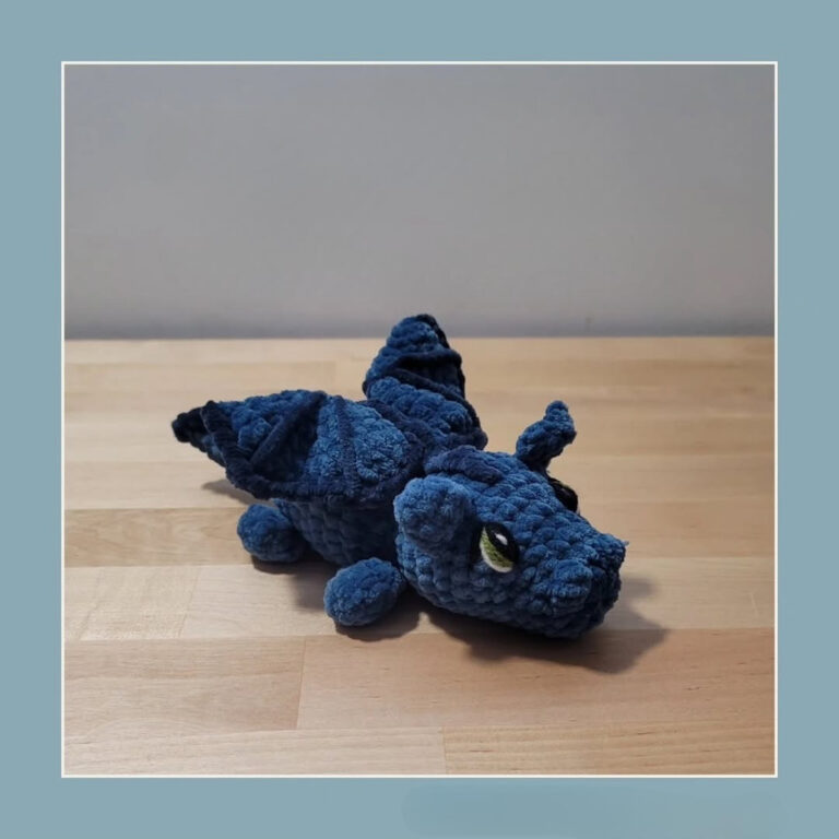 Fantasy Crochet Dragon Soft Plush Amigurumi Pattern