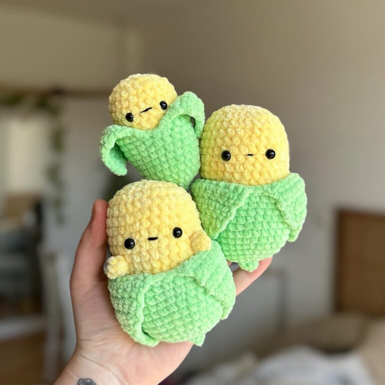 Free Crochet Corn Amigurumi Pattern for Beginners