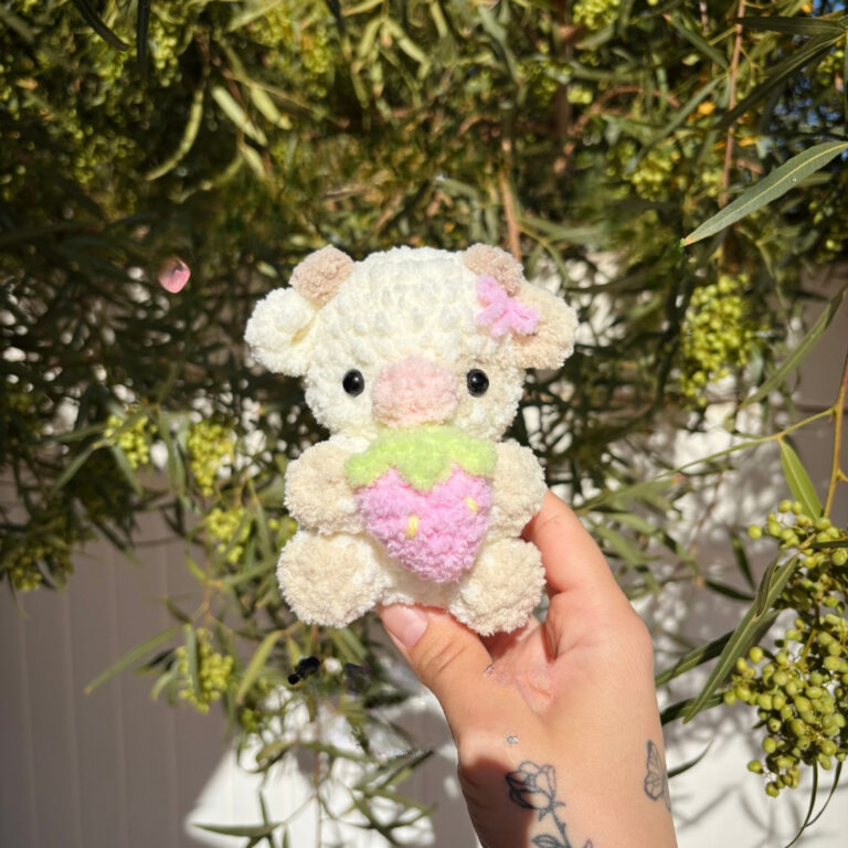 Handmade Crochet Cow Plushies Make the Perfect Gift