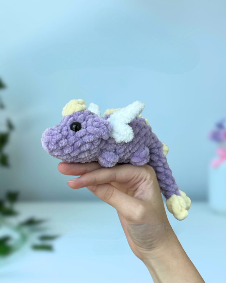 Handmade Crochet Sleeping Dragon Amigurumi Pattern
