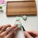 Mini Crochet Tea Bag Bookmark Pattern for Book Lovers