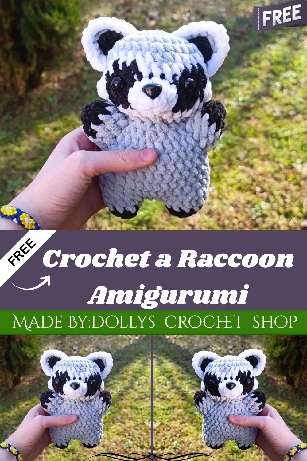 How to Crochet a Raccoon Amigurumi Pattern Plush