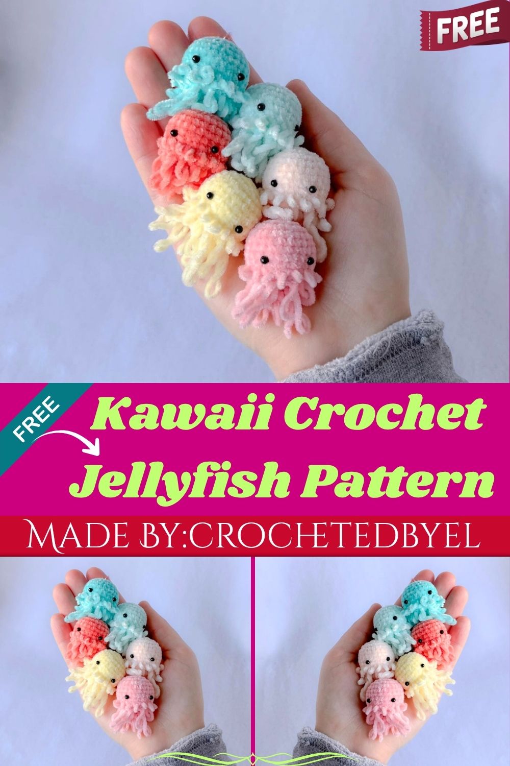 Kawaii Crochet Jellyfish Pattern for Beginners