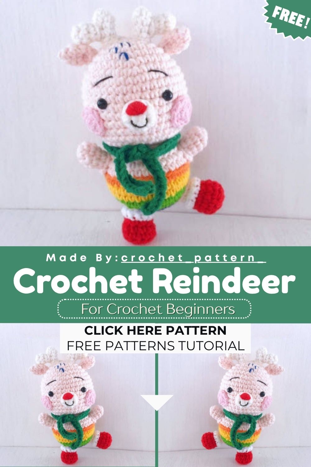 Wondrous Crochet Reindeer Amigurumi Pattern Festive Winter Toy