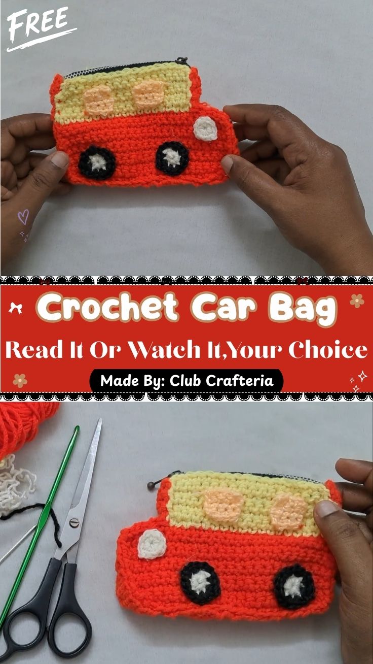 Adorable Crochet Car Bag Pattern for Cute Rides