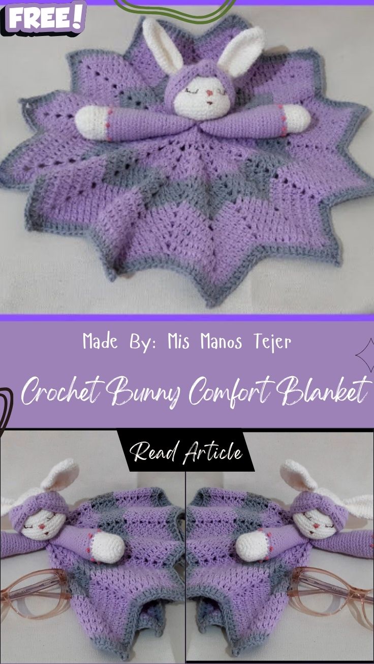 Crochet Bunny Comfort Blanket Pattern Melts Hearts Instantly