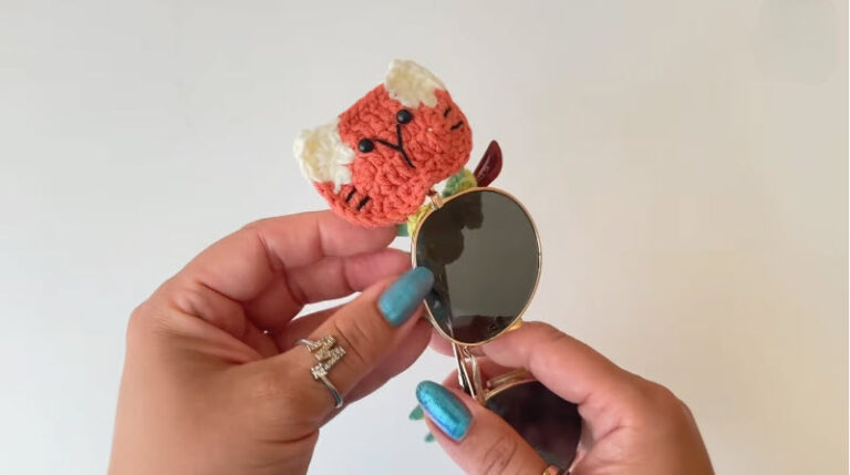 Crochet Cat Glasses Holder Amigurumi Pattern
