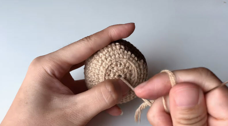 Crochet Cat Head Keychain Amigurumi Pattern Toy