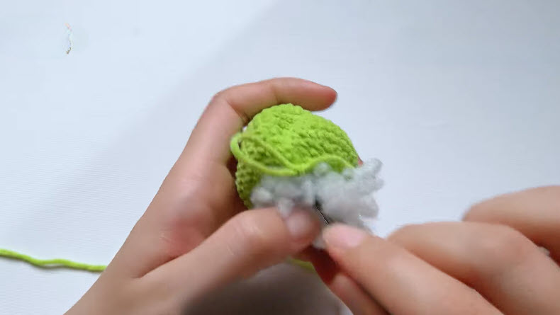 Crochet Dumpling Frog Keychain Amigurumi Pattern for Keys and Bags