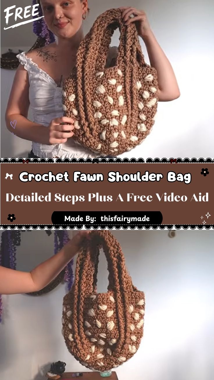 Crochet Fawn Shoulder Bag Pattern for Everyday Charm