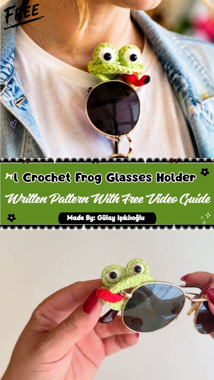 Crochet Frog Glasses Holder Amigurumi Pattern for Everyday Use