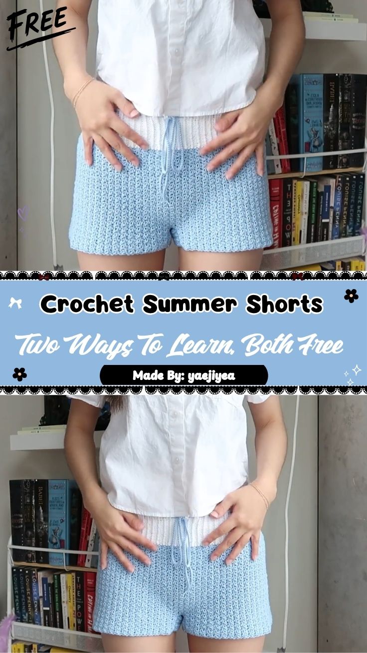 Crochet Summer Shorts Pattern with Elegant Style