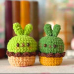 Free Crochet Bunny Cactus Cupcake Amigurumi Pattern