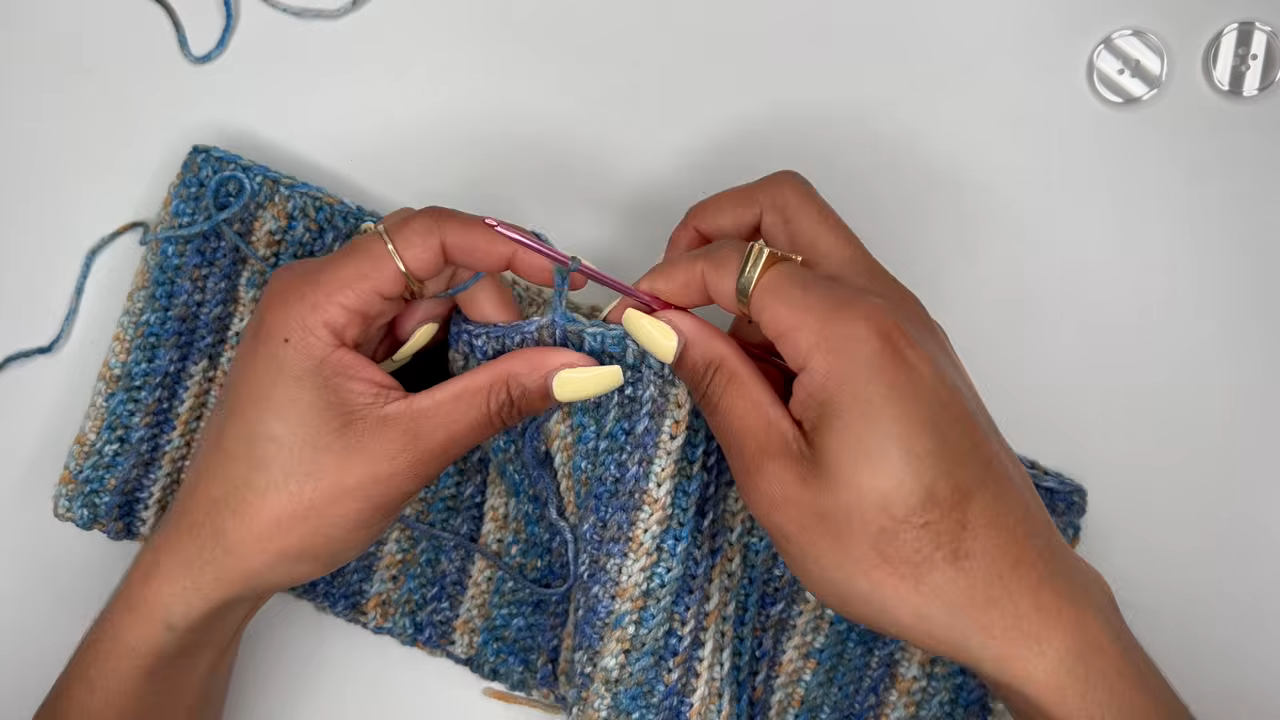 Free Crochet Foldover Shorts Pattern With Buttons