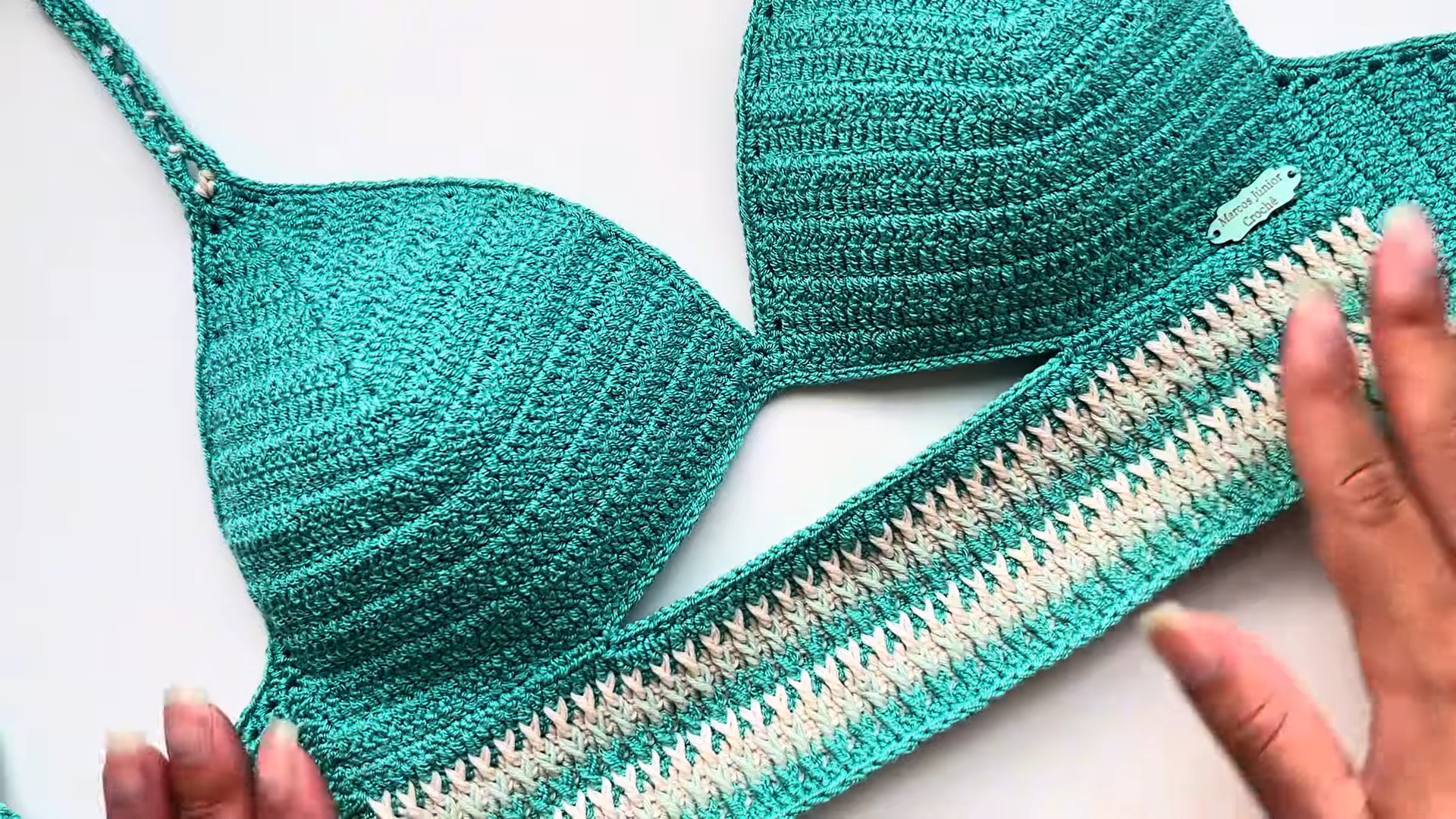 Free Crochet Halter Top Pattern with Cutout Waistband