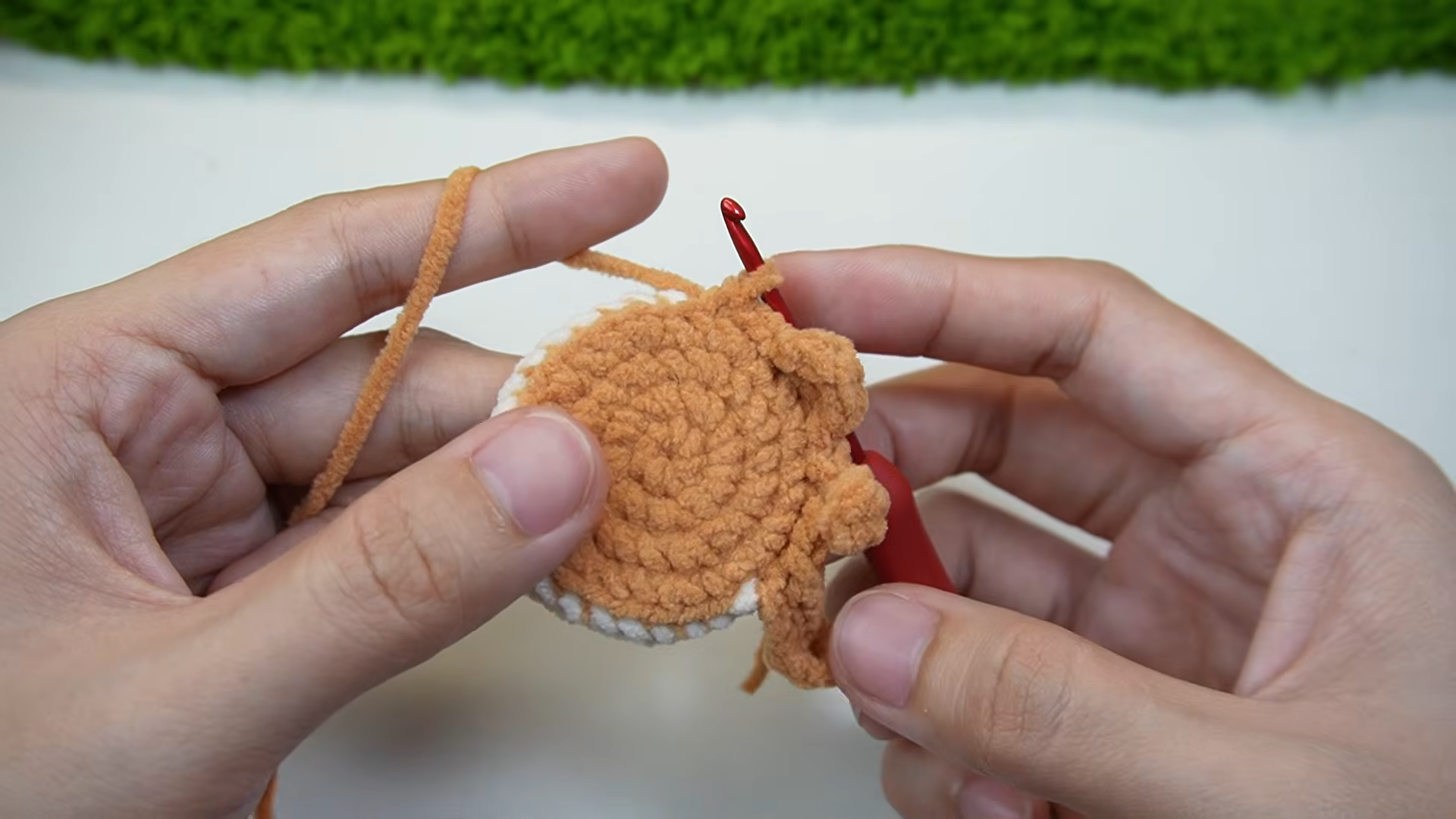Free Crochet Pancake Buddy Keychain Amigurumi Pattern