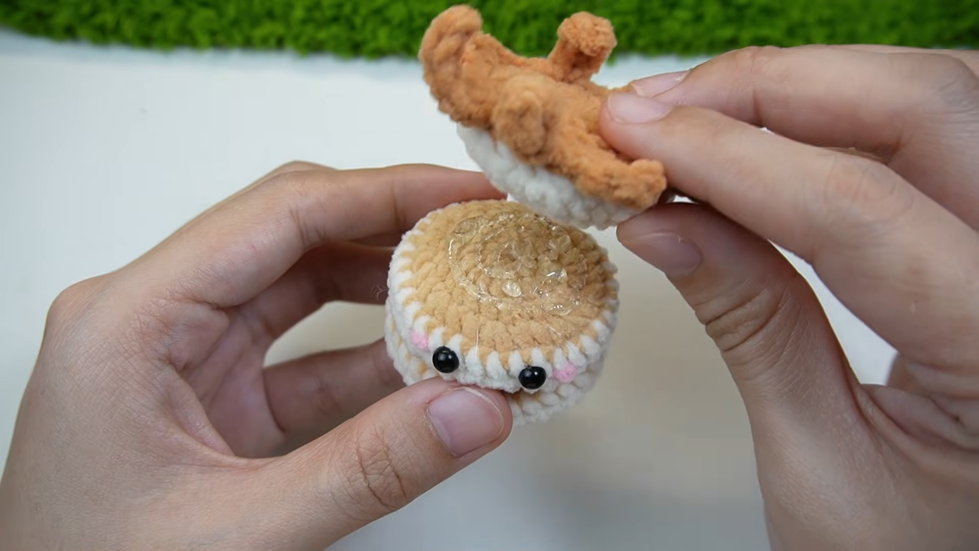 Free Crochet Pancake Buddy Keychain Amigurumi Pattern