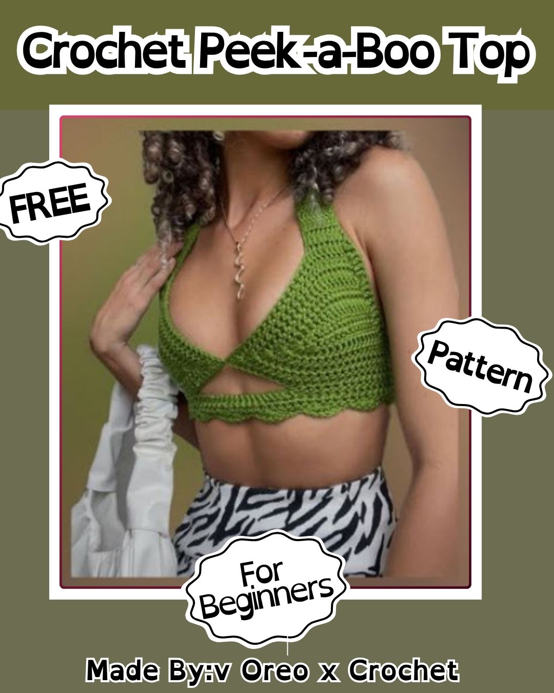 Free Crochet Peek-a-Boo Top Pattern for Beach Days