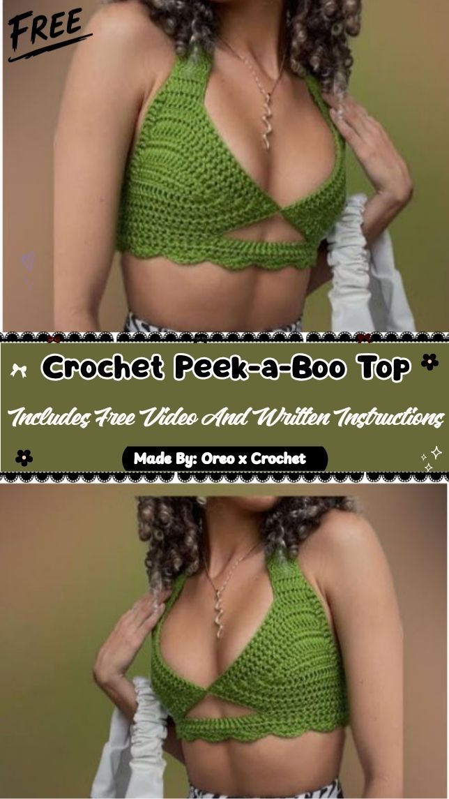 Free Crochet Peek-a-Boo Top Pattern for Beach Days