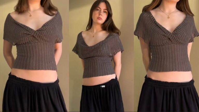 Free Crochet Reversible Top Pattern for Warm Days