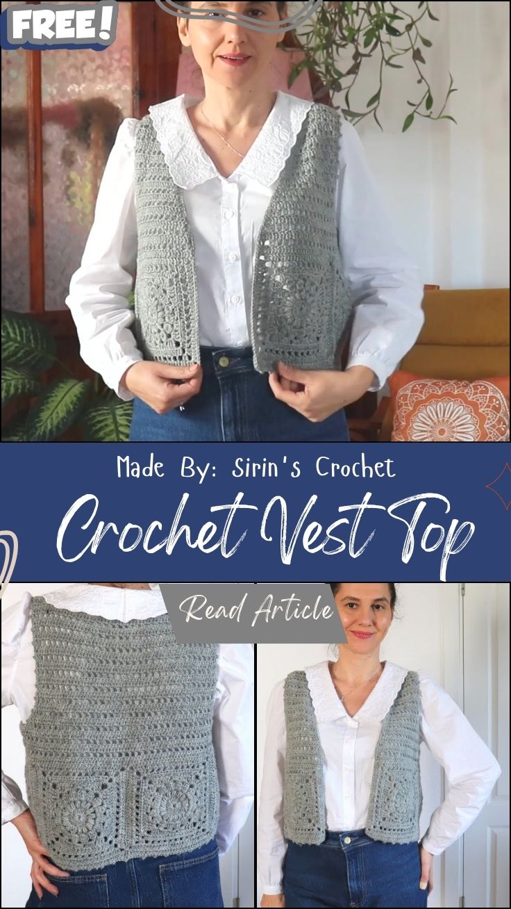 Free Crochet Vest Top Pattern for a Simple Look