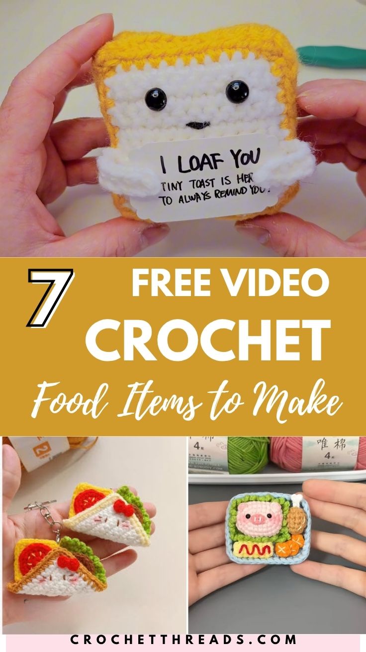 Free Mini Crochet Food Items to Make This Year