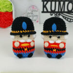 A No-Sew Crochet Nutcracker Keychain Amigurumi Pattern