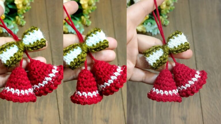 Amazing Crochet Mini Christmas Bells Pattern at Home