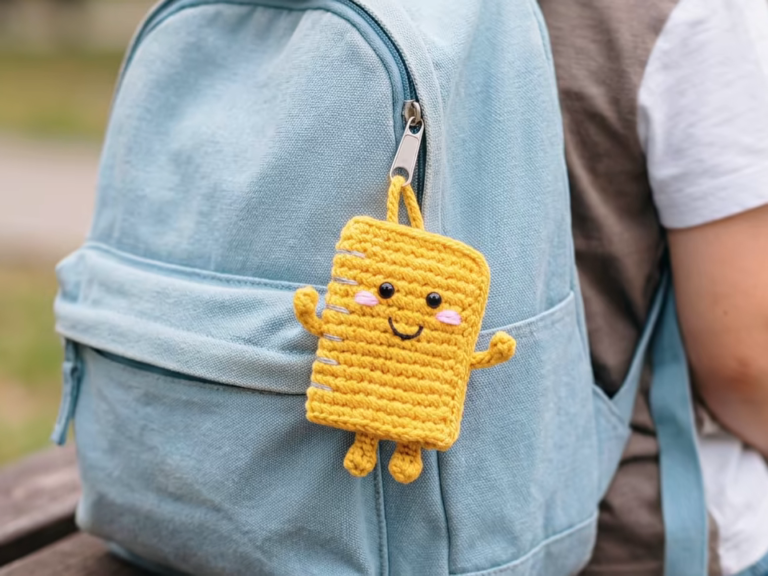 Crochet Book Keychain Pattern for Perfect Charm Gifts