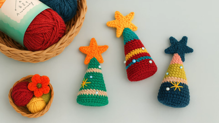 Crochet Brings Festive Tree Keychain Pattern for Fun Decor