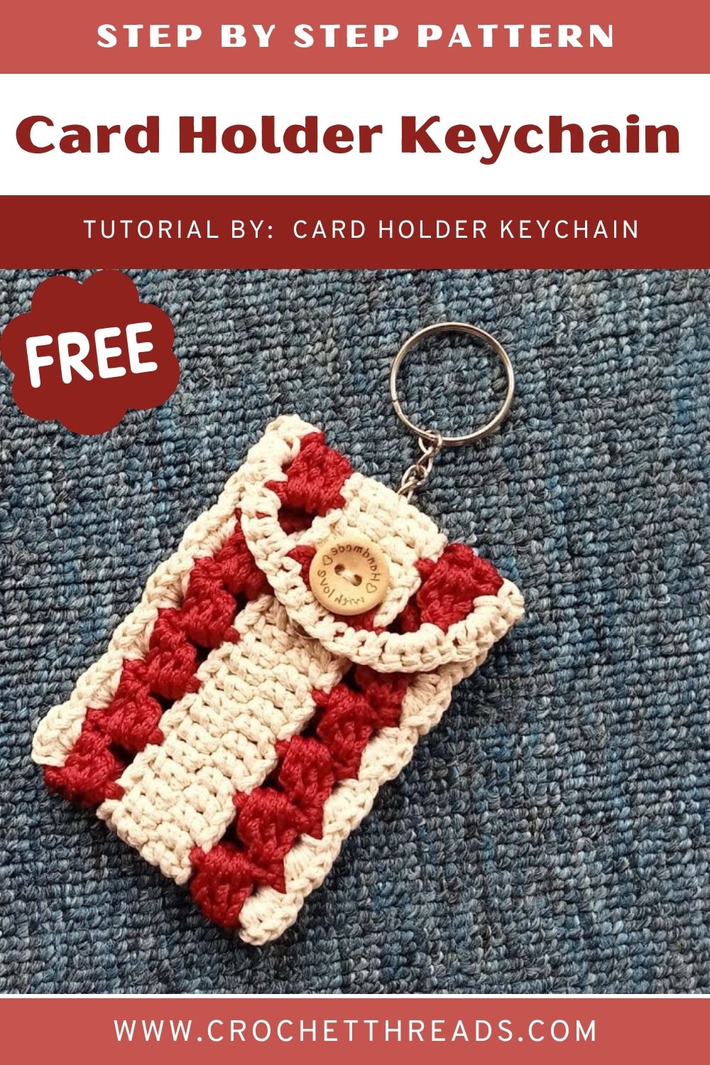 Mini Crochet Card Holder Keychain Pattern That Looks Amazing