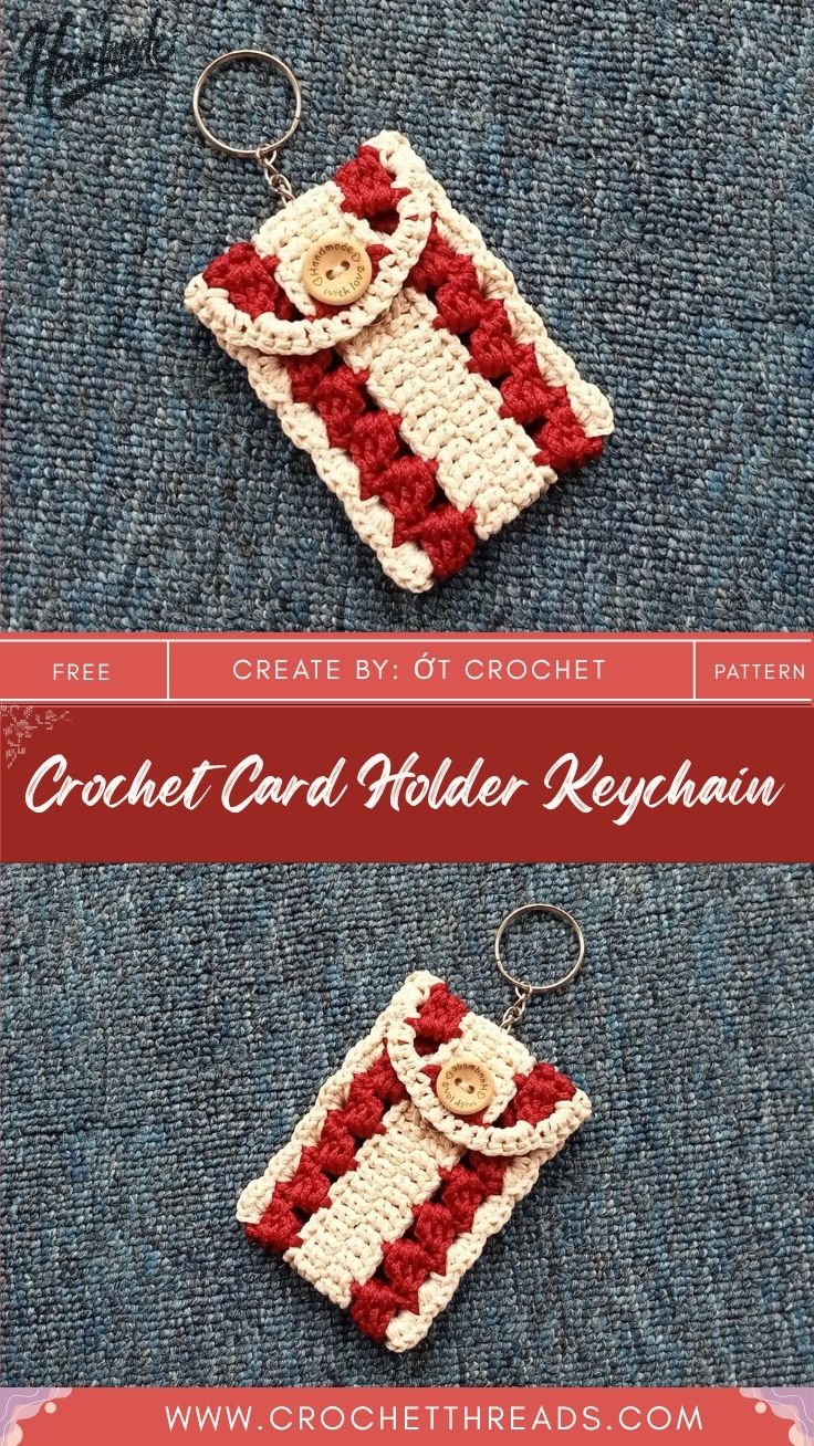 Mini Crochet Card Holder Keychain Pattern That Looks Amazing