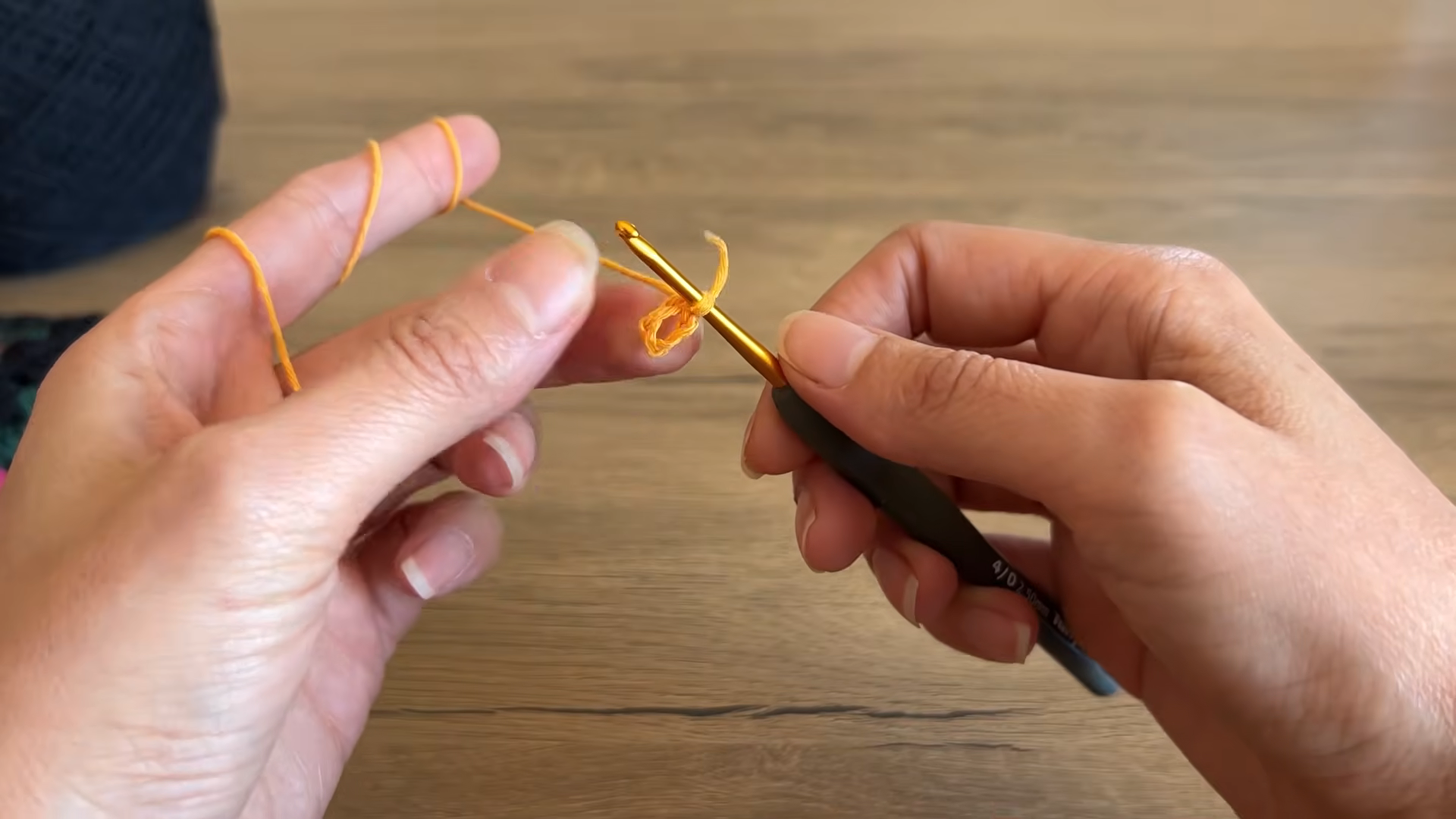 Mustard magic ring on the hook